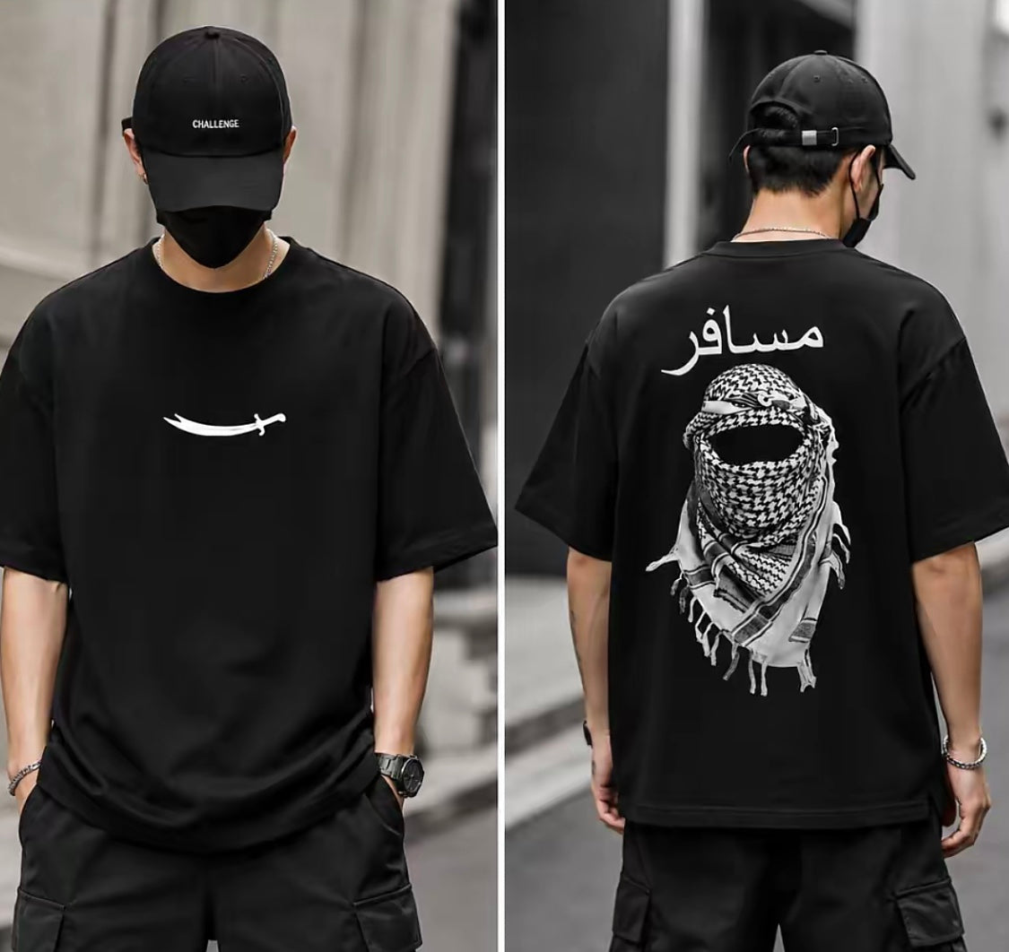 “MUSAFIR” Graphic Oversize Tees