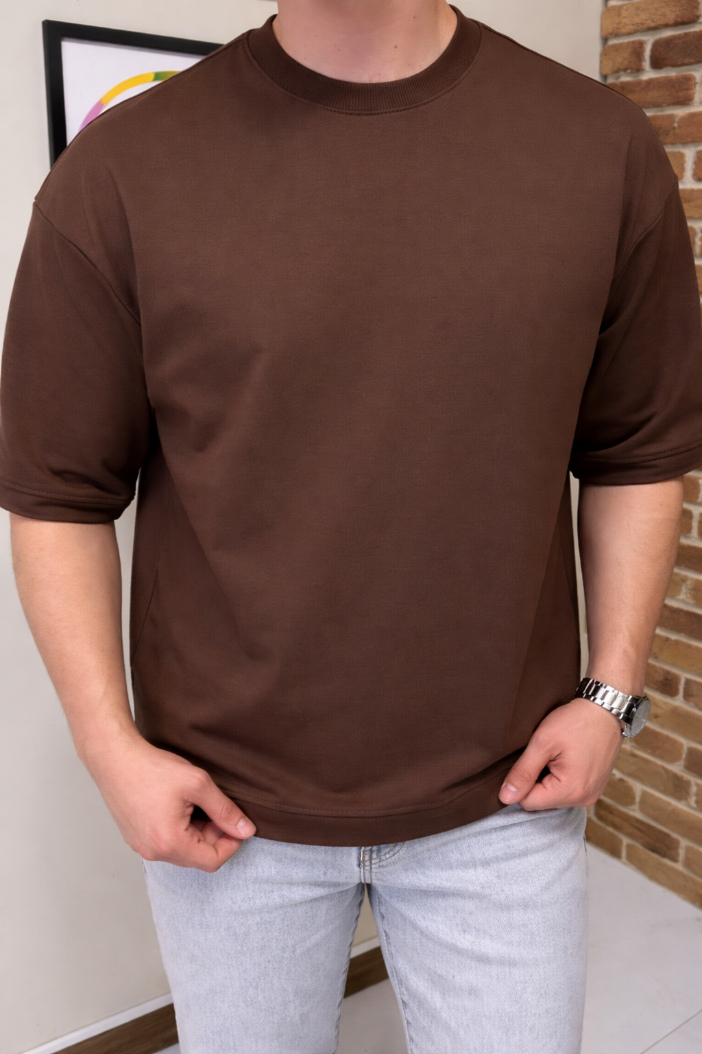 BASIC PLAIN BAGGY FIT OVERSIZED TSHIRTS