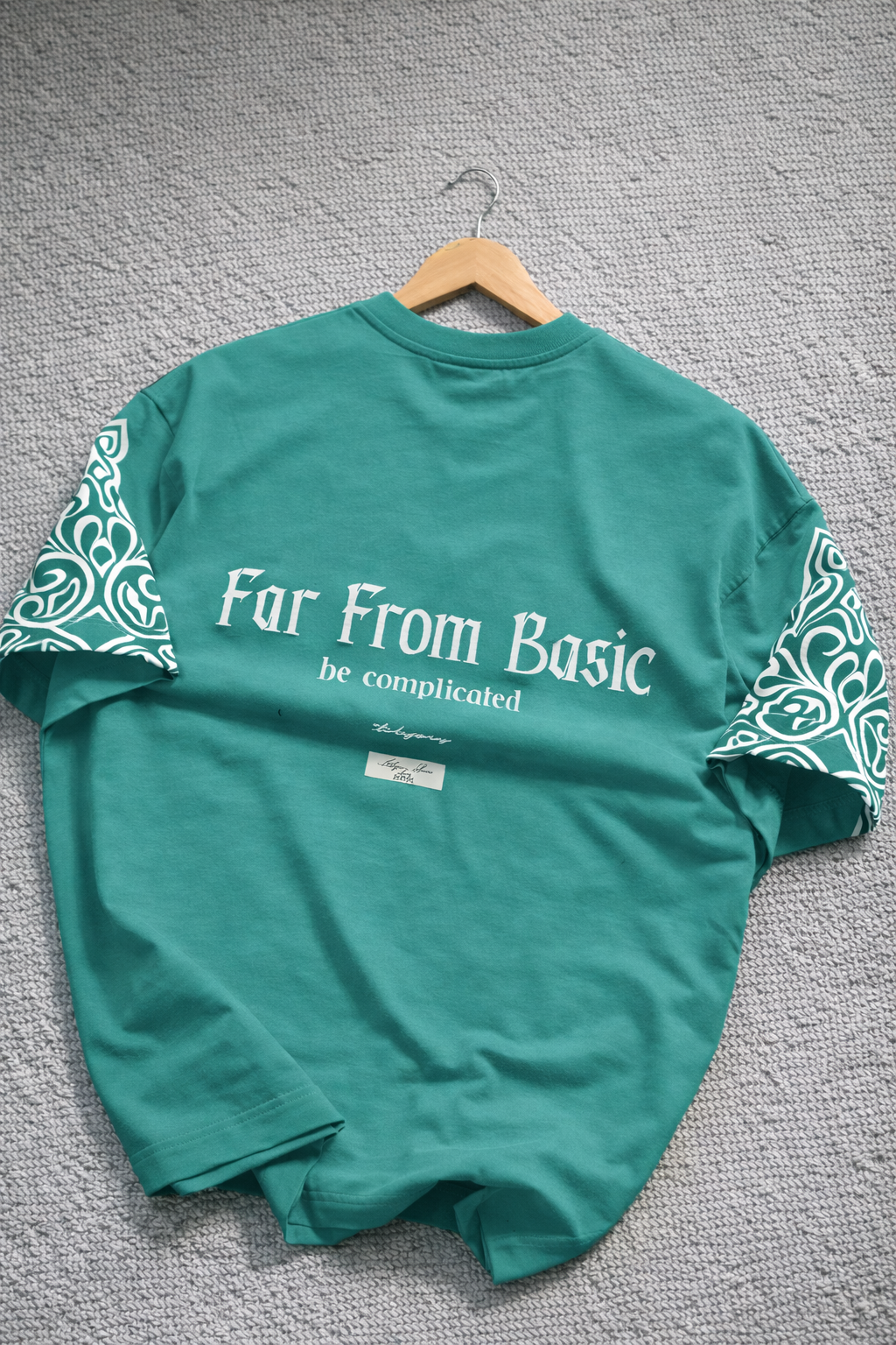 “FAR FROM BASIC “ GRAPHIC OVERSIZED TEES