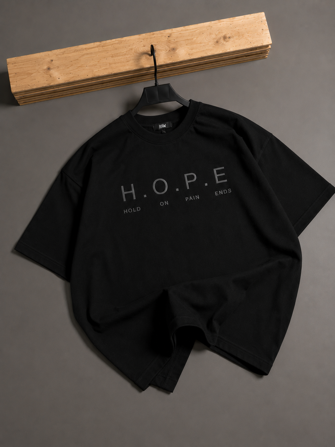 “HOPE” MOTIVATED QUOTE BAGGY FIT TEE