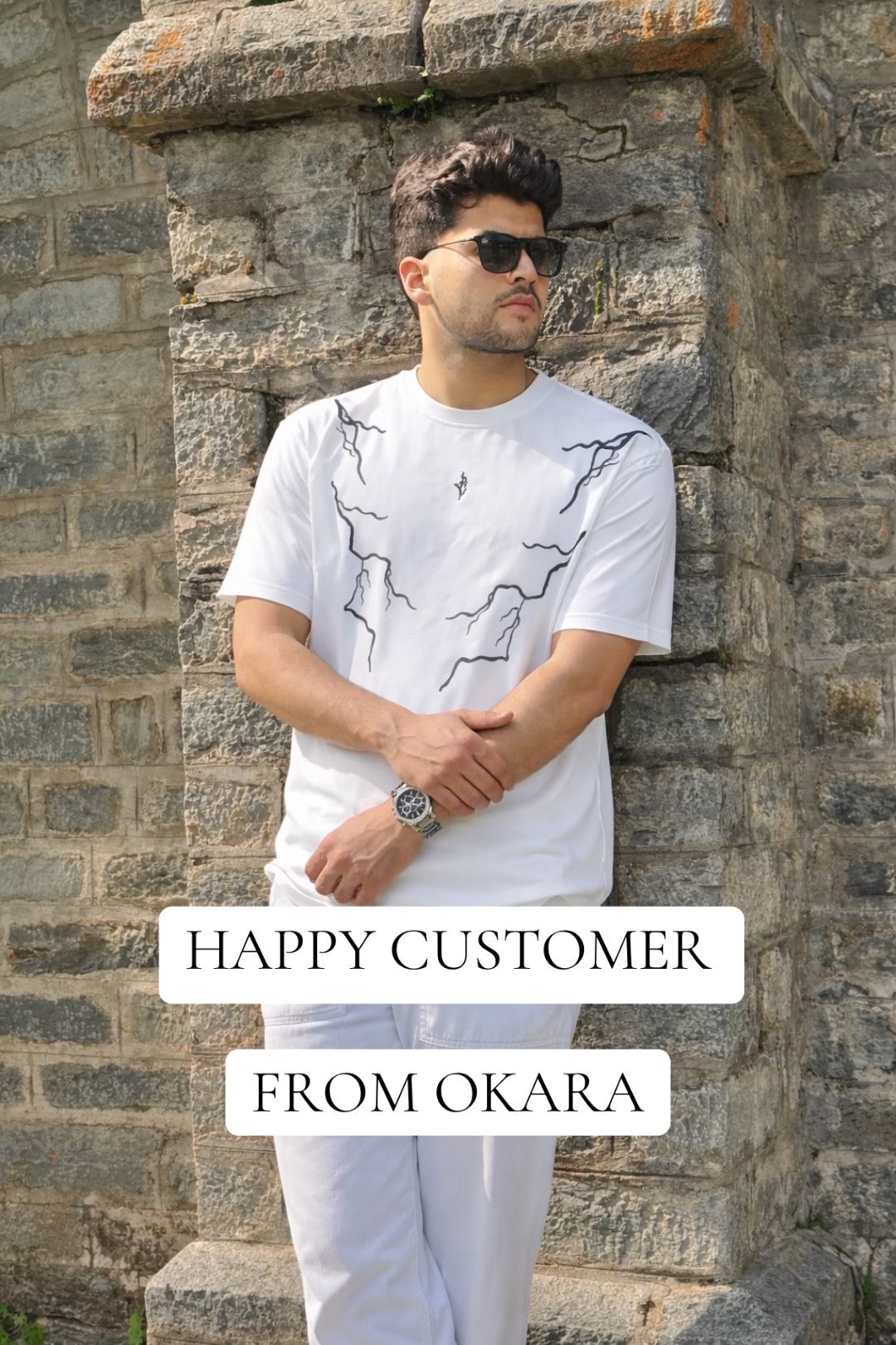 BLACKOUT THUNDER OVERSIZED TEE-SHIRT
