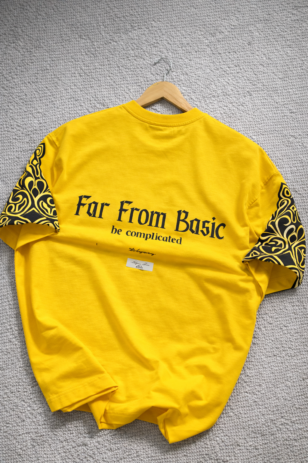 “FAR FROM BASIC “ GRAPHIC OVERSIZED TEES