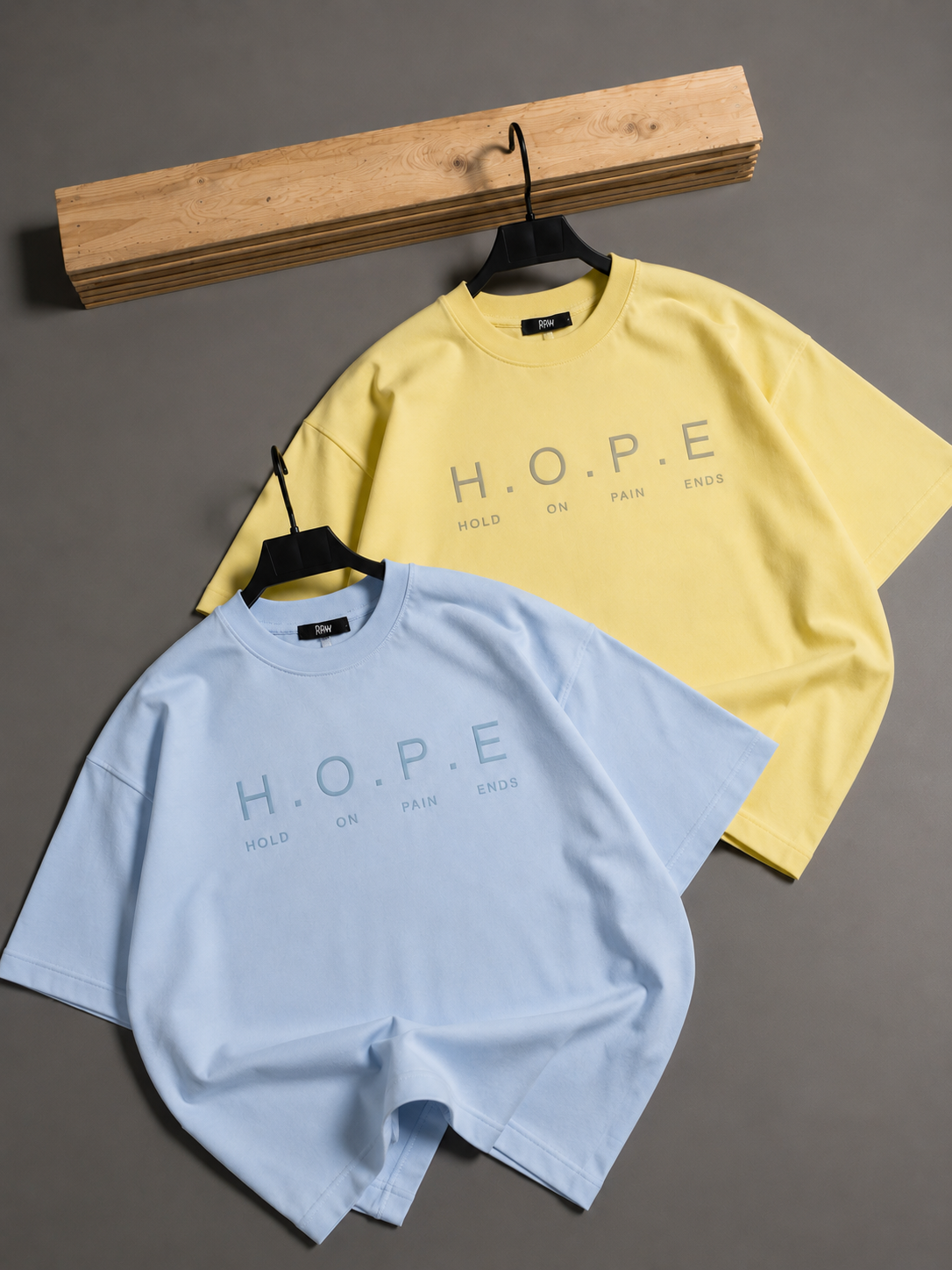“HOPE” MOTIVATED QUOTE BAGGY FIT TEE