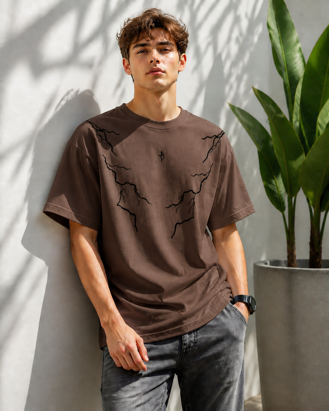 BLACKOUT THUNDER OVERSIZED TEE-SHIRT