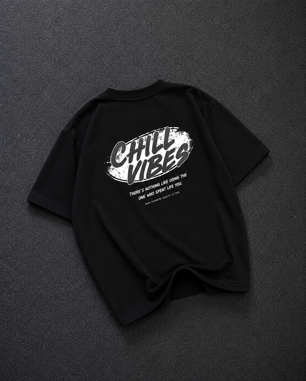 Chill Vibes Oversized Graphic T-Shirt