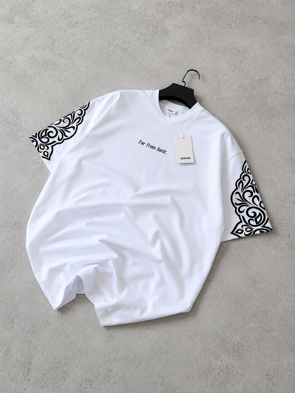 FAR FROM BASIC OVERSIZE ARM PRINTED TEE