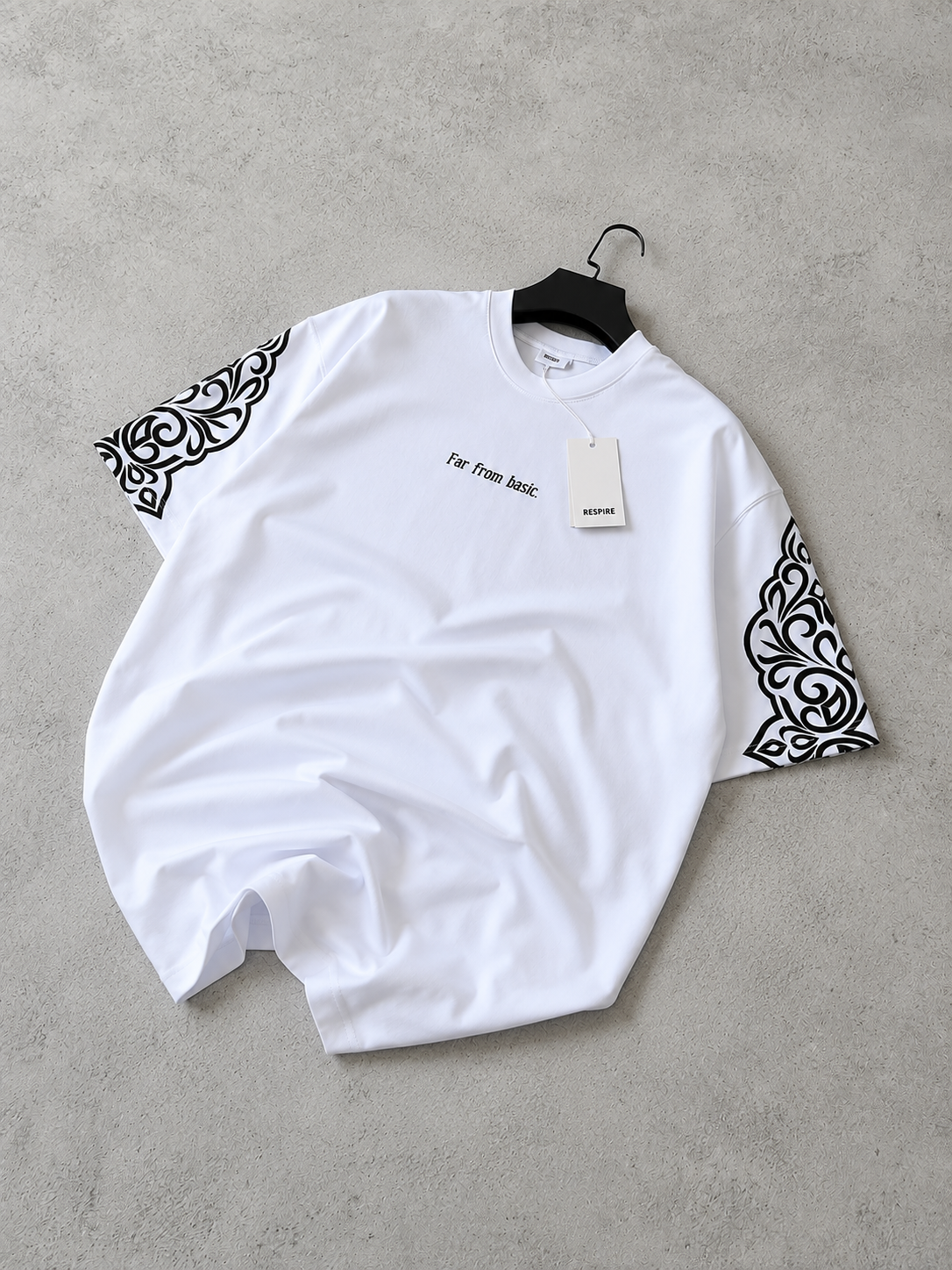 FAR FROM BASIC OVERSIZE ARM PRINTED TEE