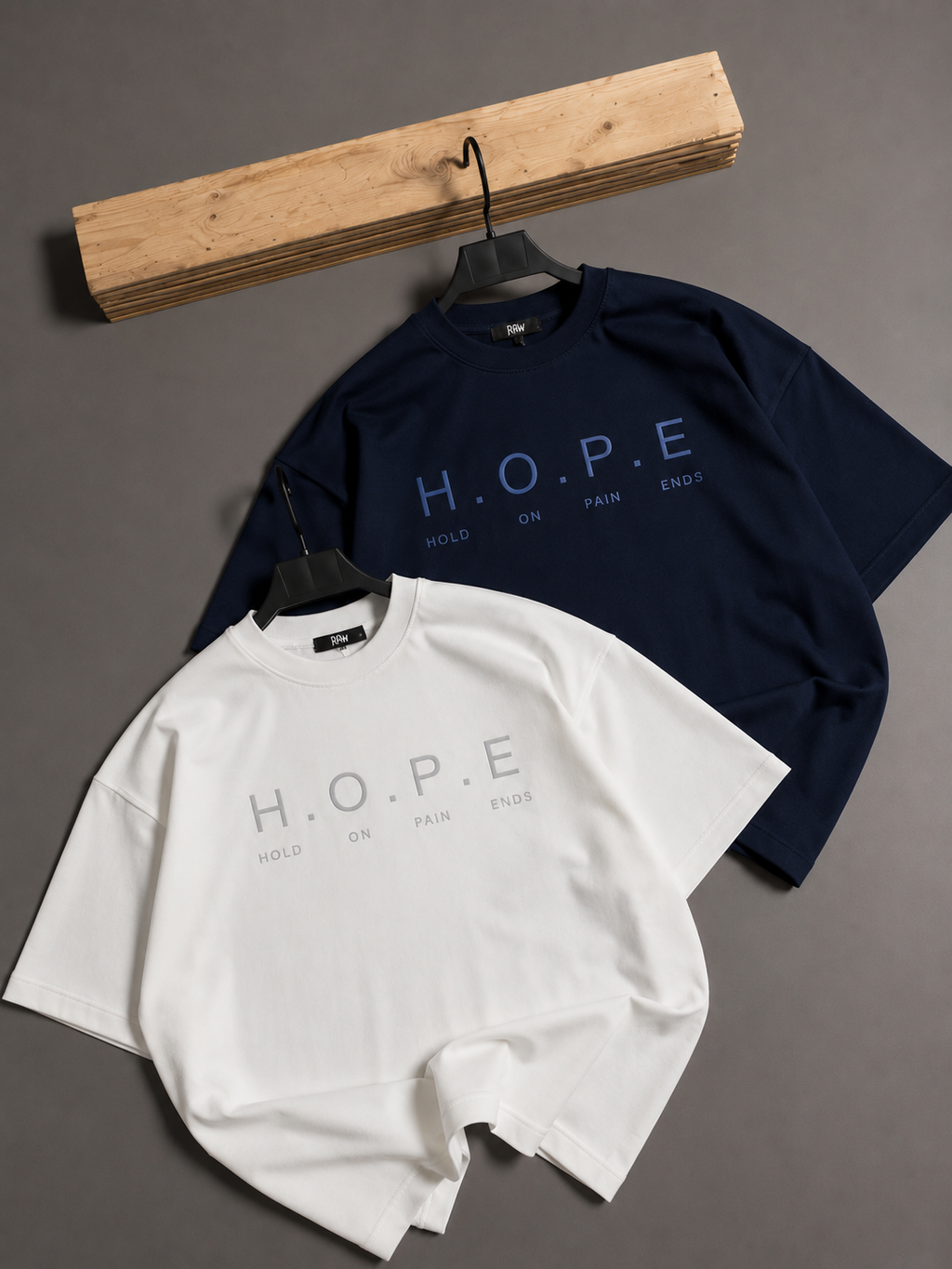 “HOPE” MOTIVATED QUOTE BAGGY FIT TEE