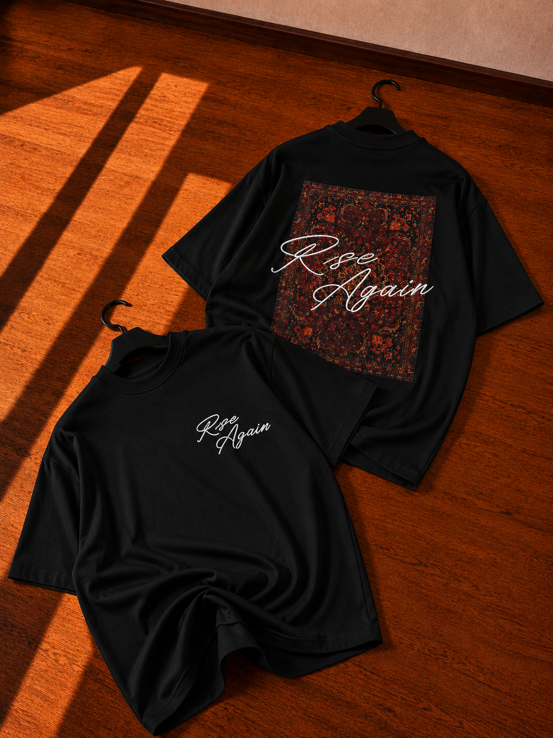 RISE-AGAIN BACK FASHION OVERSIZE TEE