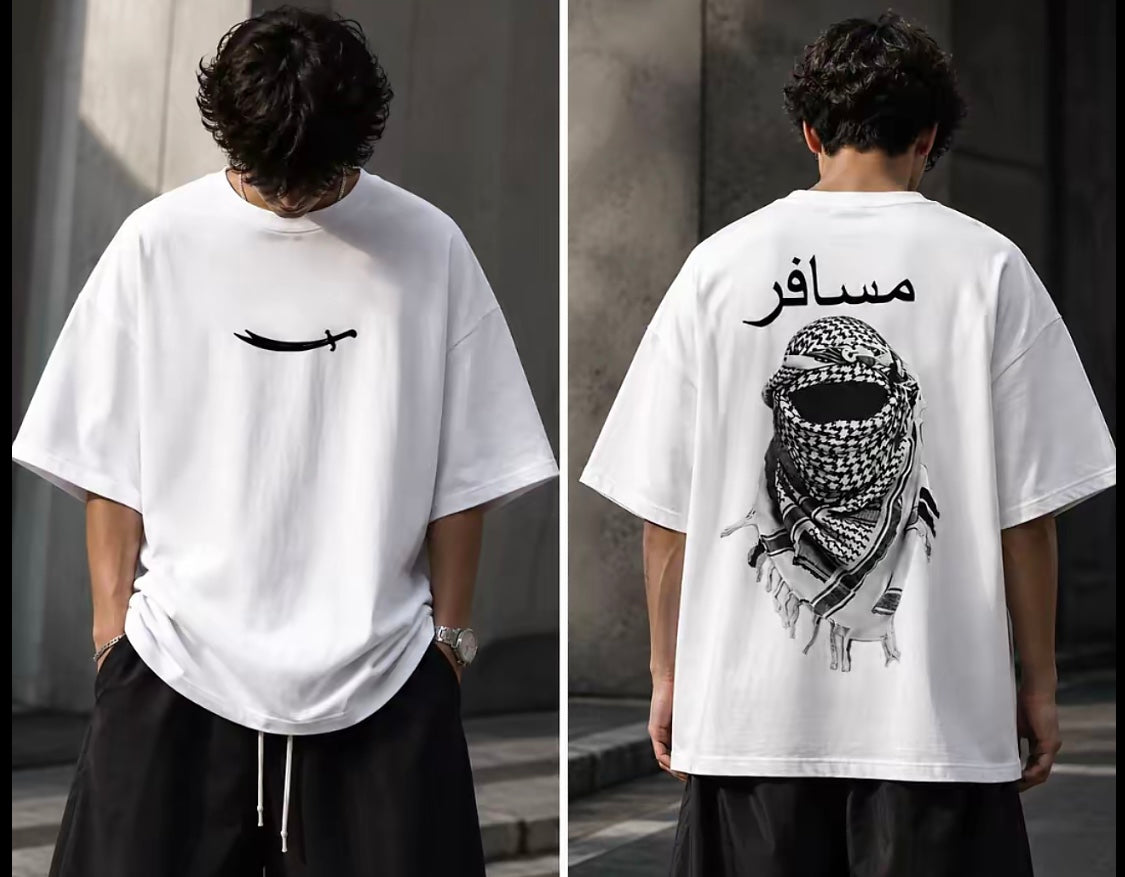 “MUSAFIR” Graphic Oversize Tees