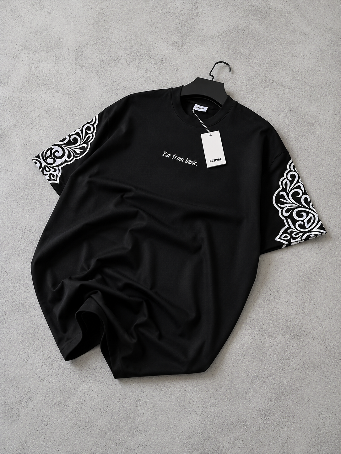 FAR FROM BASIC OVERSIZE ARM PRINTED TEE