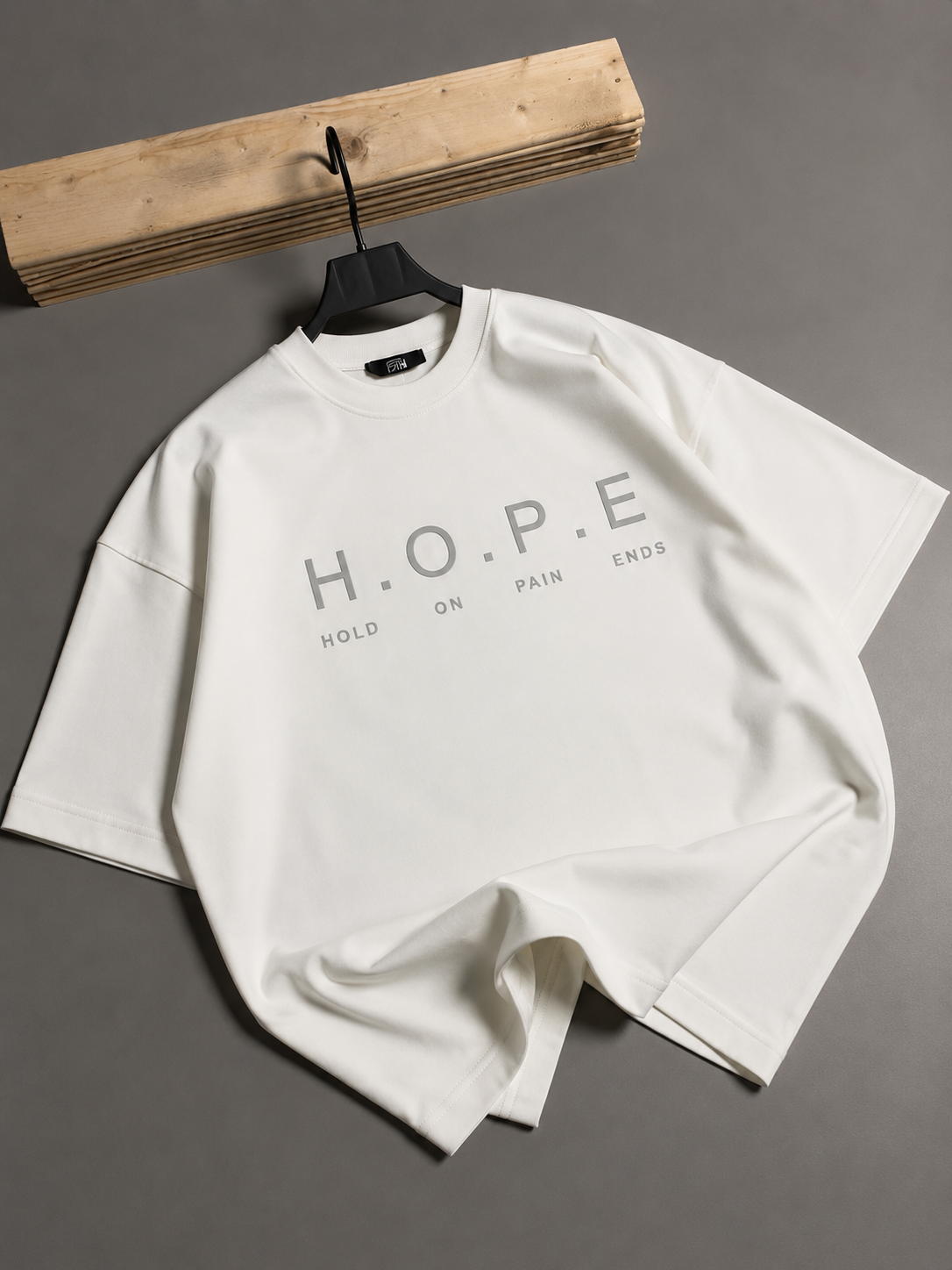 “HOPE” MOTIVATED QUOTE BAGGY FIT TEE