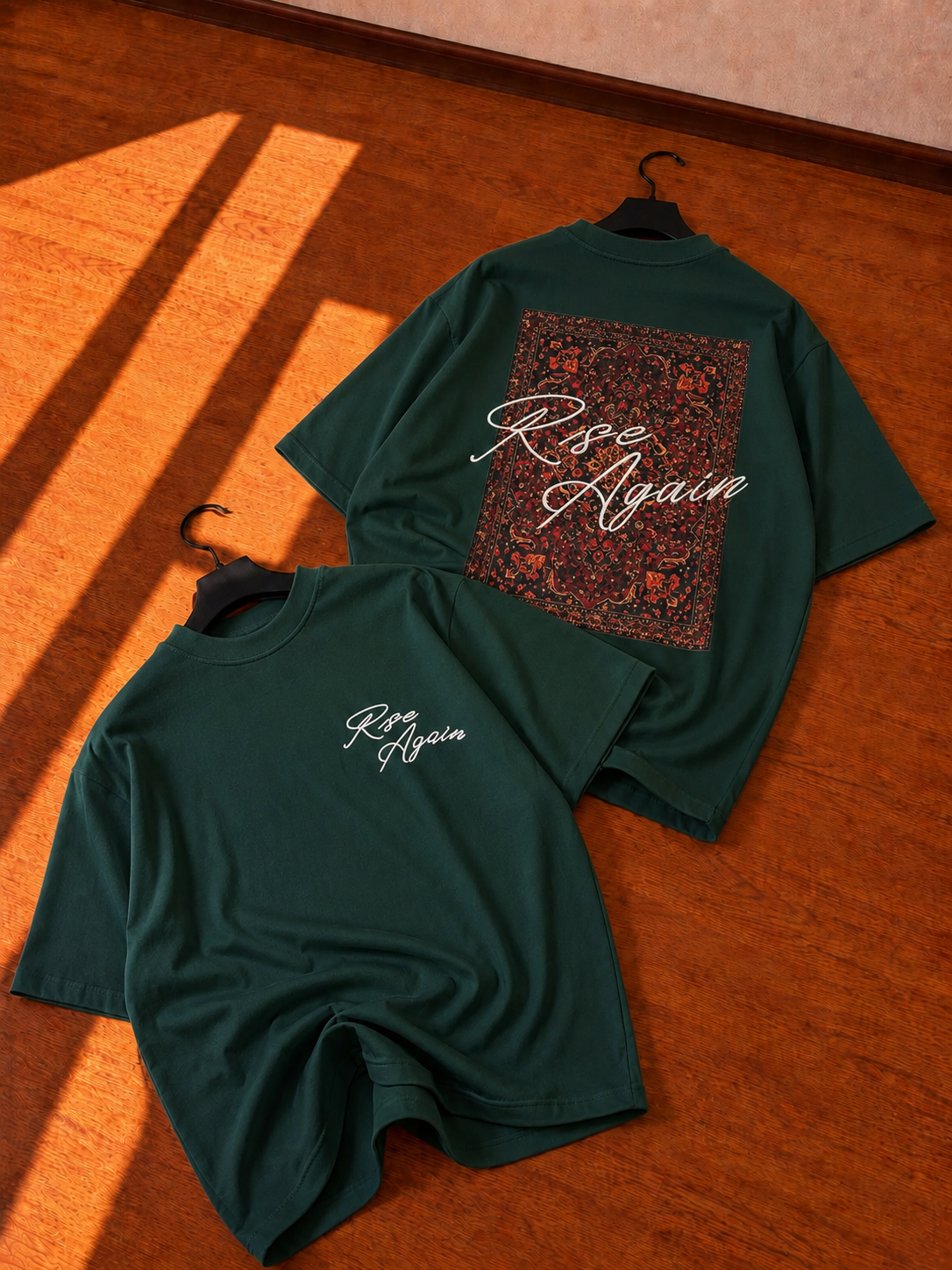 RISE-AGAIN BACK FASHION OVERSIZE TEE