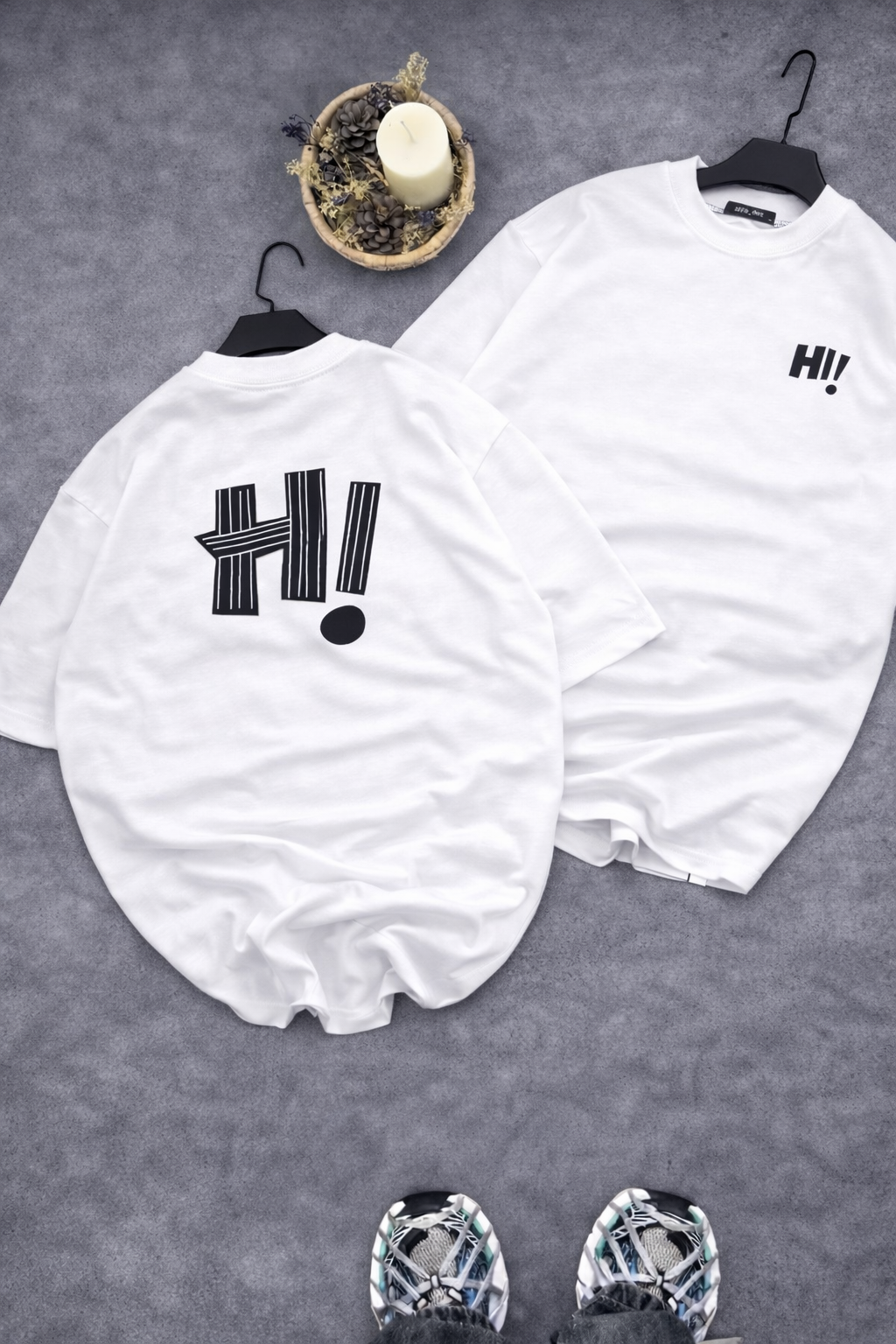 “HI”GRAPHIC PRINTED TEES