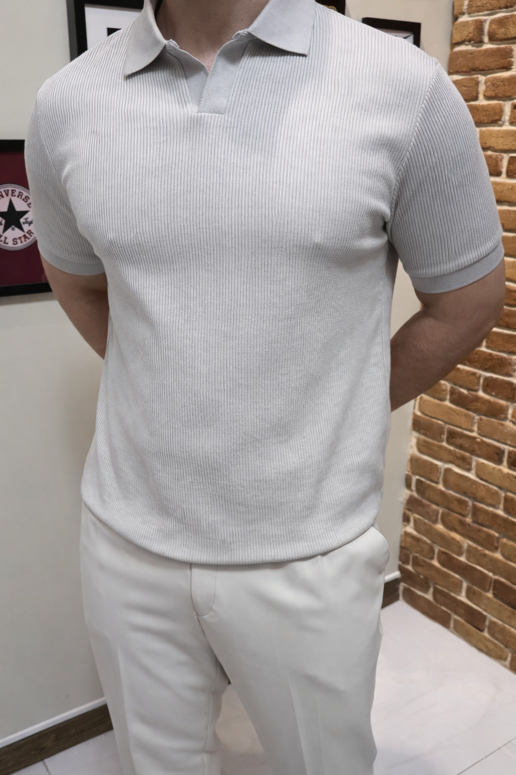 NOBLE KNIT TEXTURED POLO SHIRT