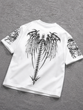 “Rebel Dark Angel Winged T-Shirt”