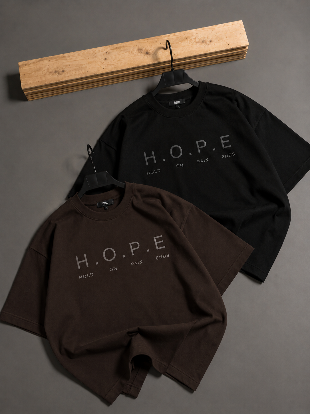 “HOPE” MOTIVATED QUOTE BAGGY FIT TEE