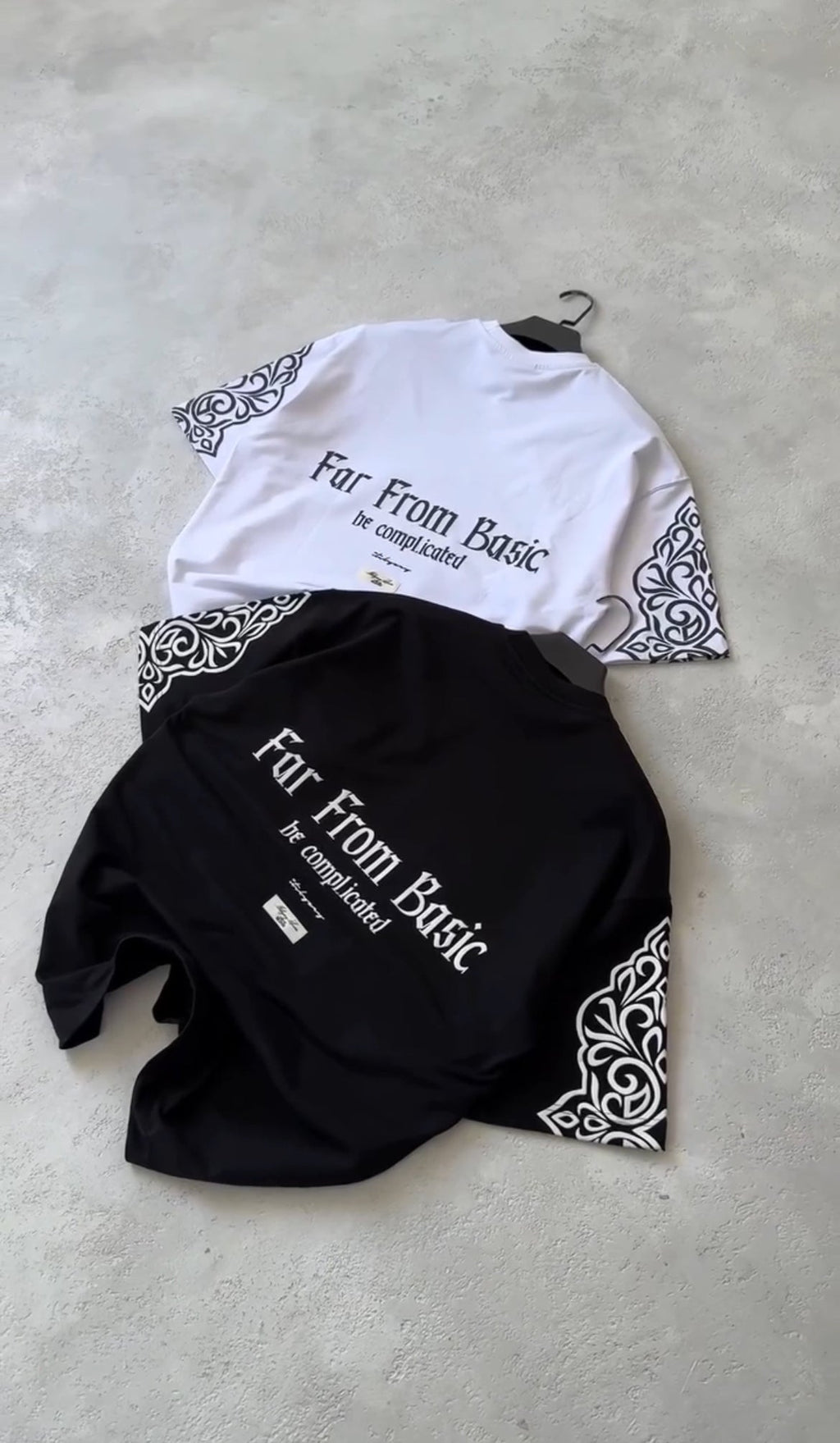 FAR FROM BASIC OVERSIZE ARM PRINTED TEE