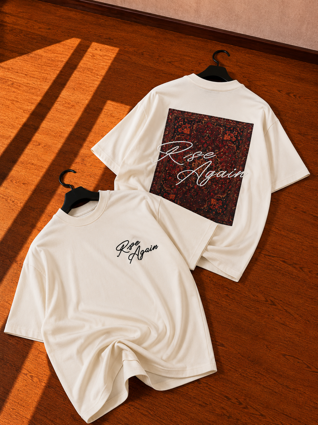 RISE-AGAIN BACK FASHION OVERSIZE TEE