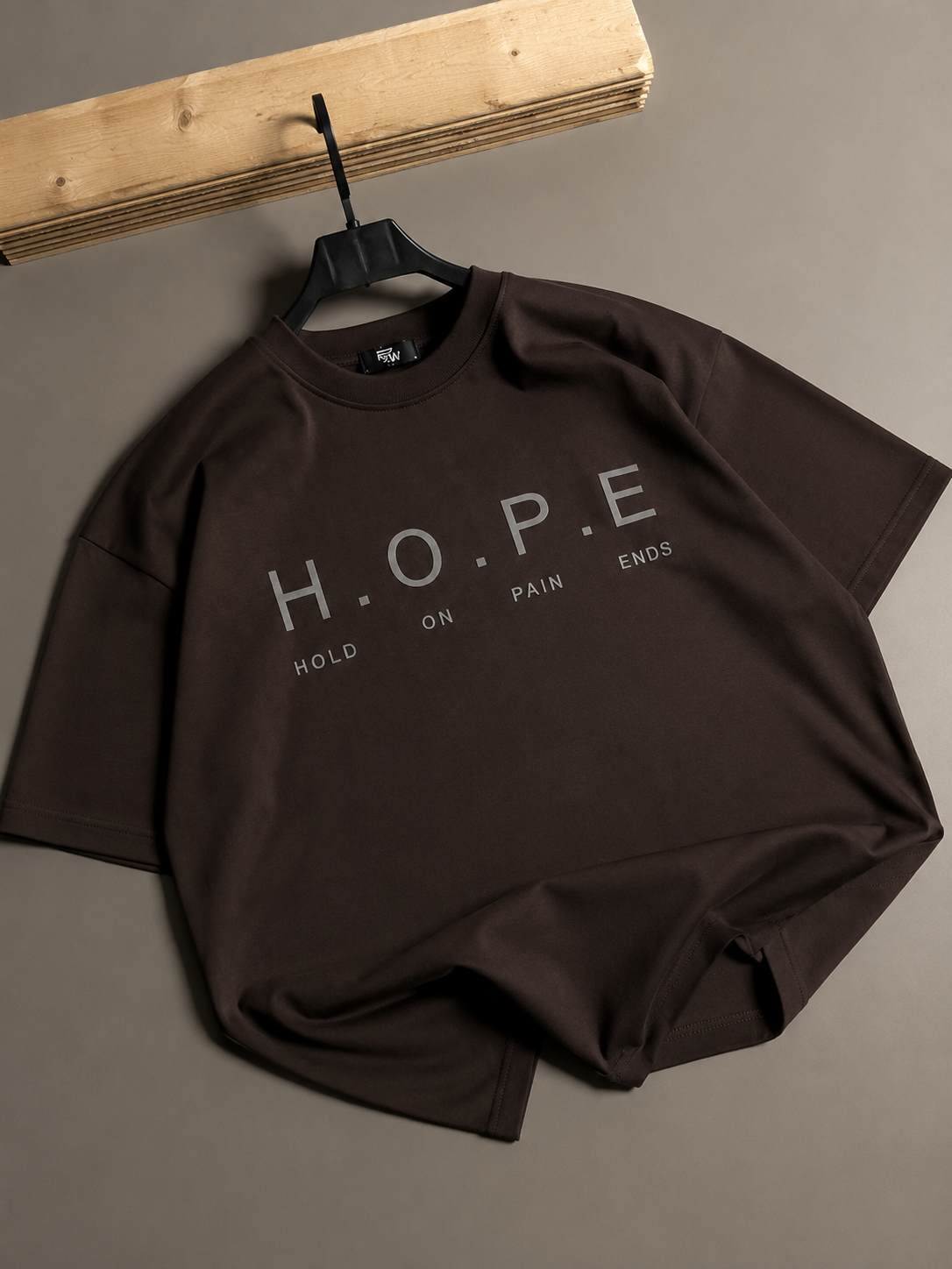 “HOPE” MOTIVATED QUOTE BAGGY FIT TEE