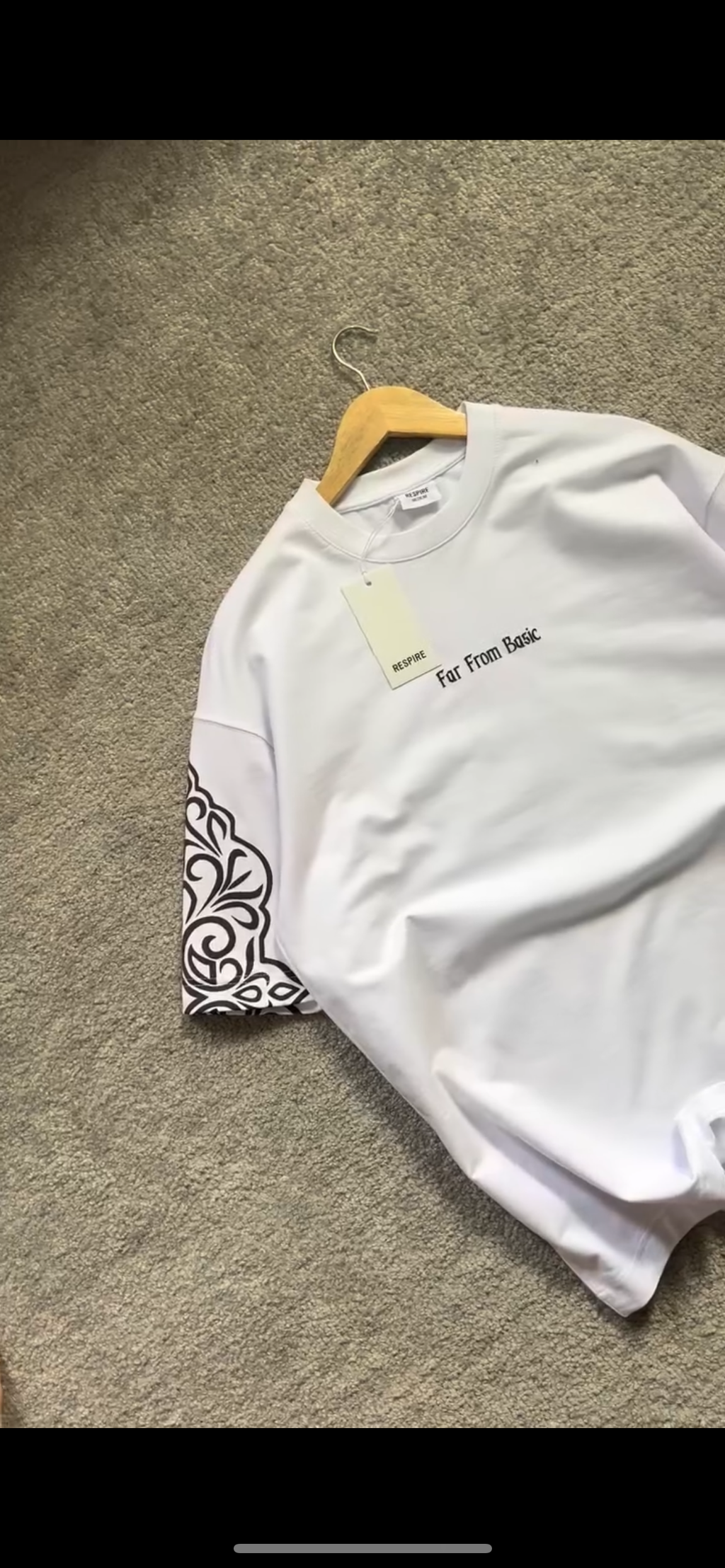 “FAR FROM BASIC “ GRAPHIC OVERSIZED TEES