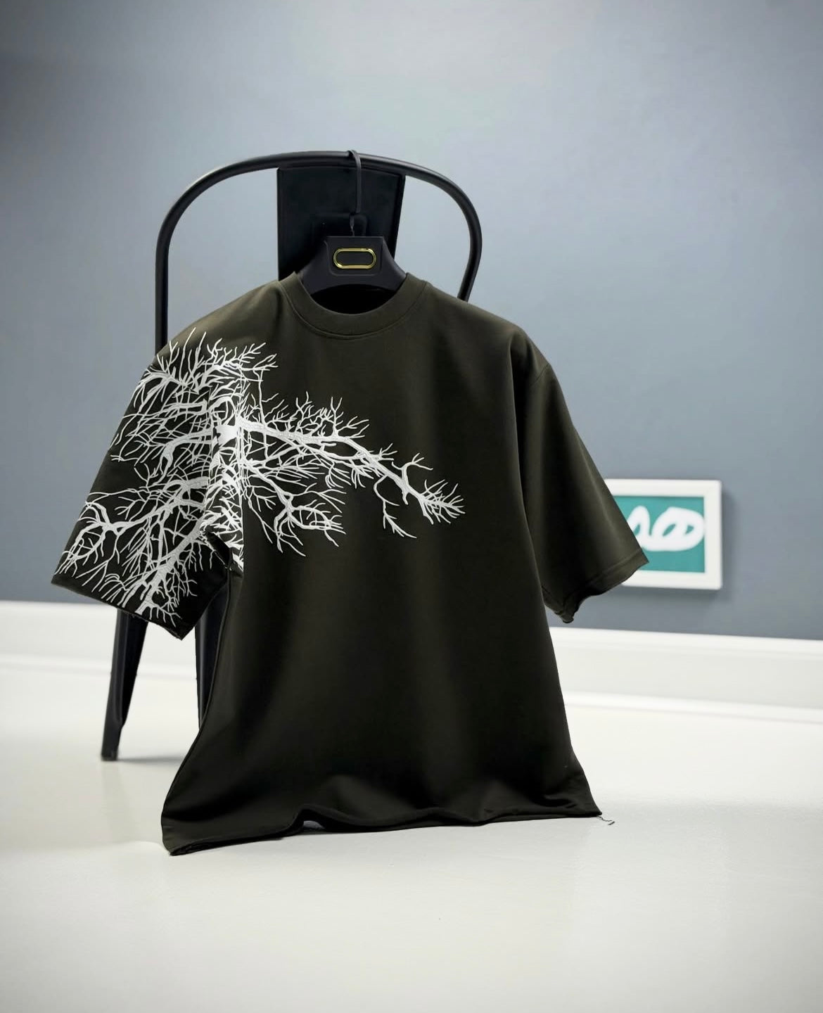 TREE GRAPHIC OVERSIZED BAGGY FIT TEES FOR MENS