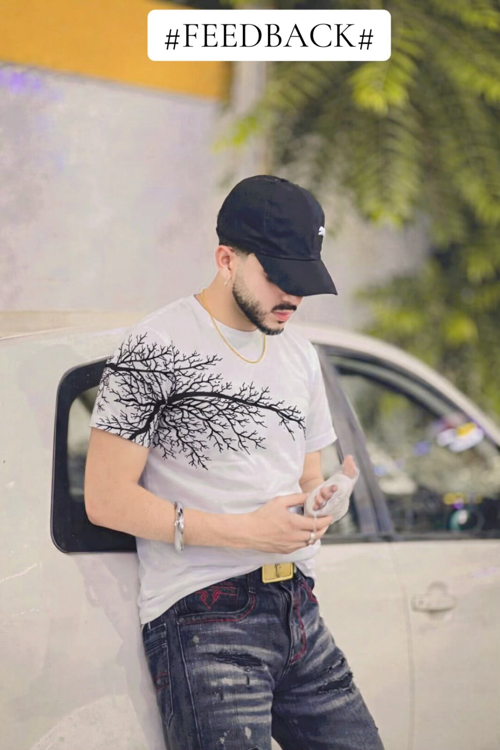 TREE GRAPHIC OVERSIZED BAGGY FIT TEES FOR MENS